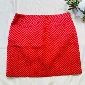 Loft Chevron Mini Skirt